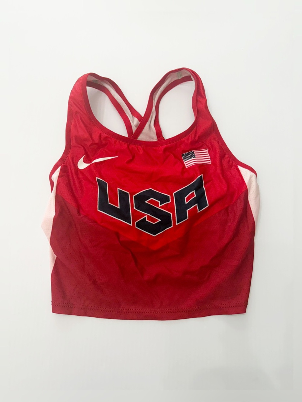 Nike Pro Elite USA Olympic Women Track Crop Top Bra Size Small